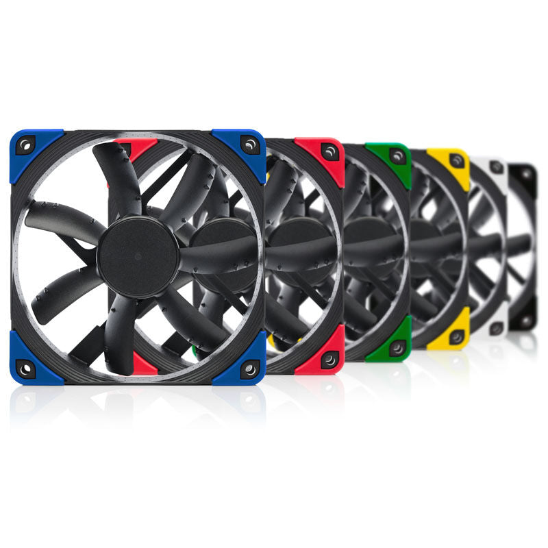 Montert Noctua NF-S12A PWM chromax.black.swap vifte 120 mm i PC-kabinett