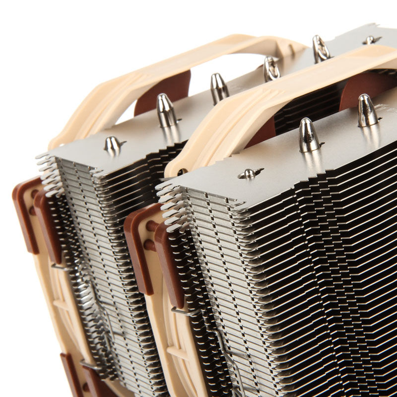 Noctua NH-D15 CPU-kjøler dobbelttårn designdetalj