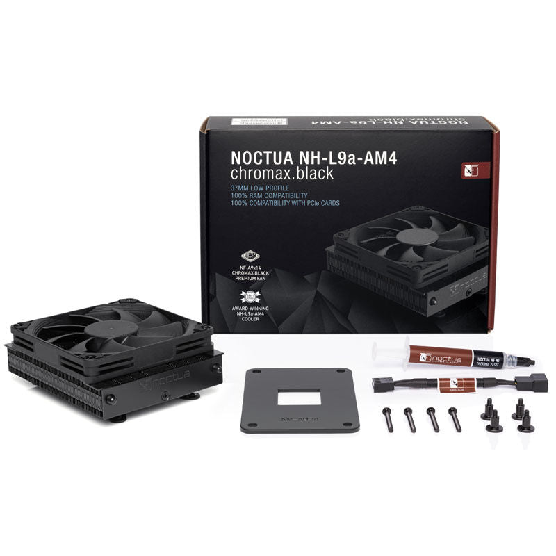 Nærbilde av Noctua NH-L9a-AM4 chromax.black vifte