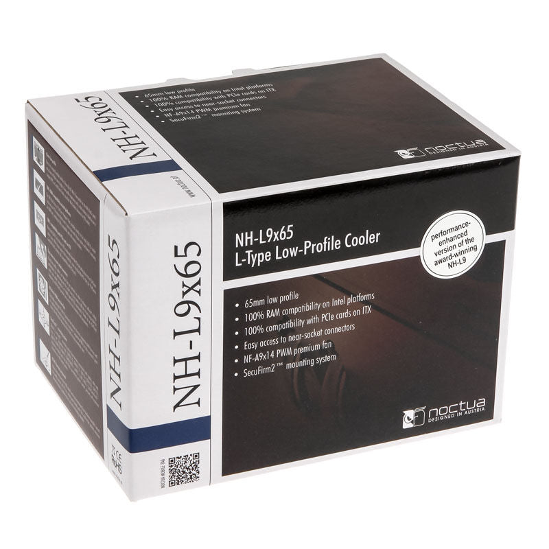 Noctua NH-L9x65 CPU-kjøler lavprofil 92 mm PWM komplett produkt