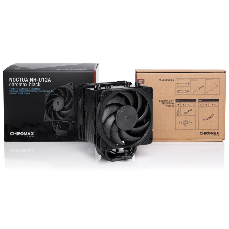 Noctua NH-U12A chromax.black i svart design