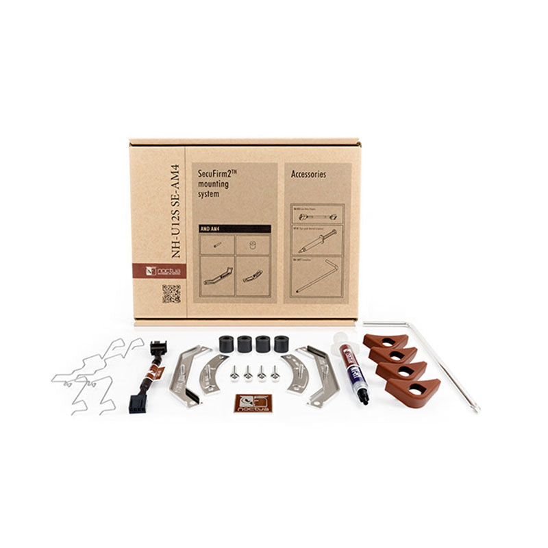Montert Noctua NH-U12S SE-AM4 CPU-kjøler i PC-kabinett