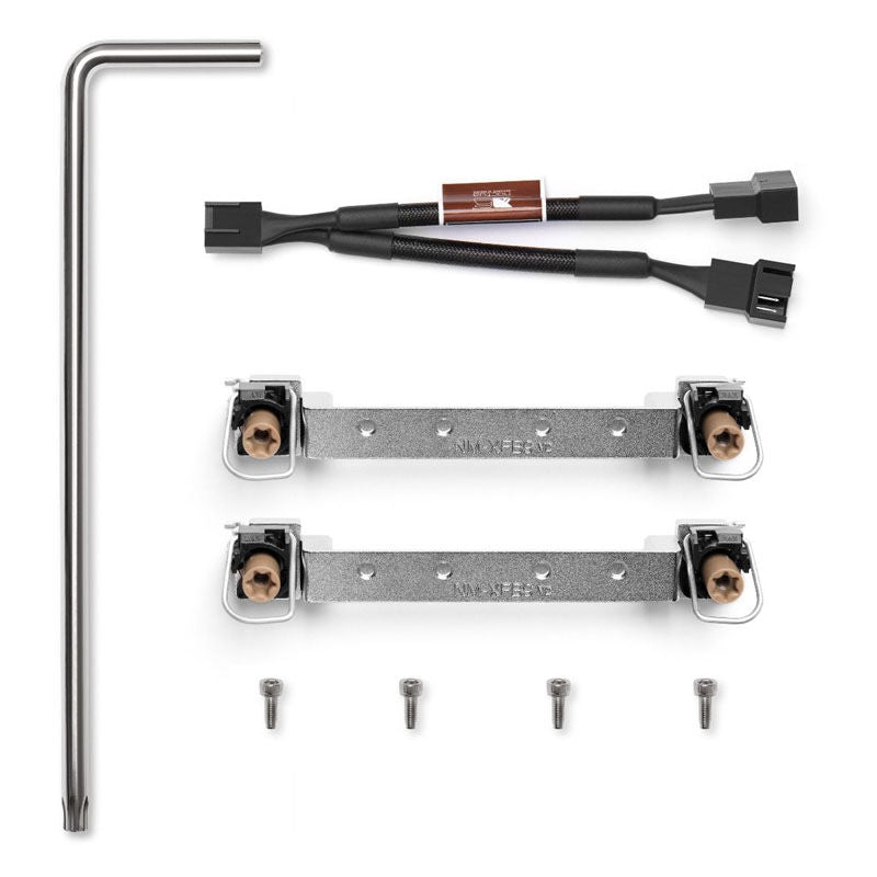 Nærbilde av Noctua NH-U9 DX-4677 CPU-kjøler kobberbase