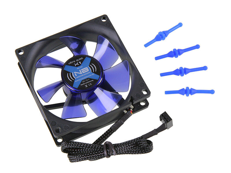 Detalj av Noiseblocker BlackSilent Fan X1 vifte 80 mm stillegående