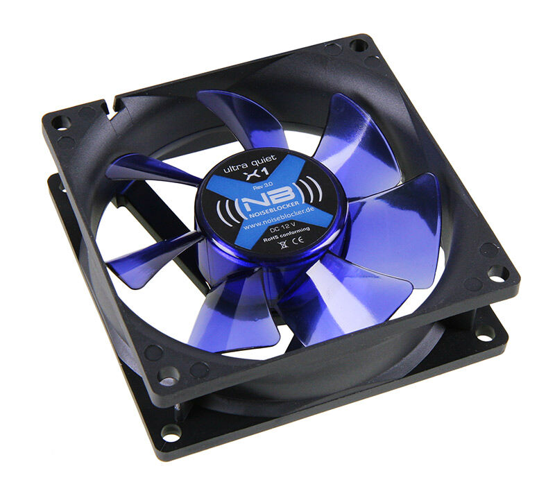 Noiseblocker BlackSilent Fan X1 vifte 80 mm stillegående forfra