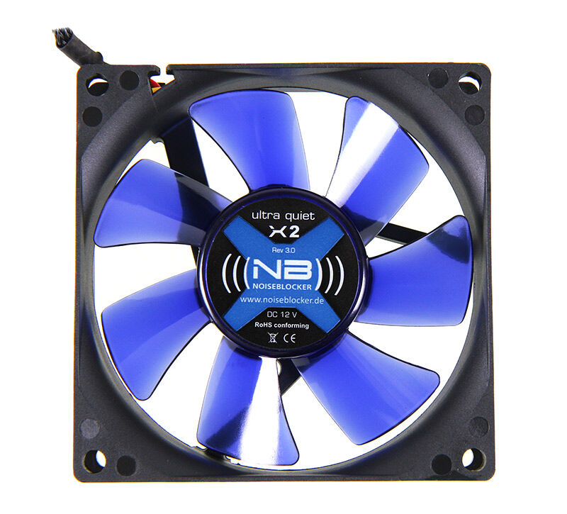 Noiseblocker BlackSilent Fan X2 vifte 80 mm bakside