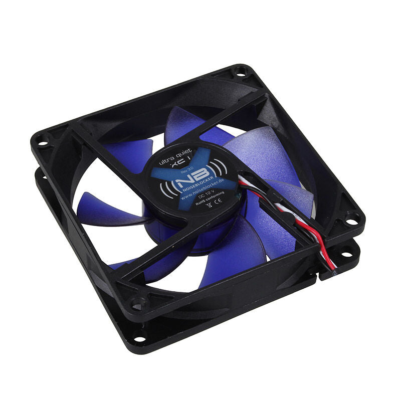 Noiseblocker BlackSilent Fan XC1 vifte 80 mm 20 mm slank bakside