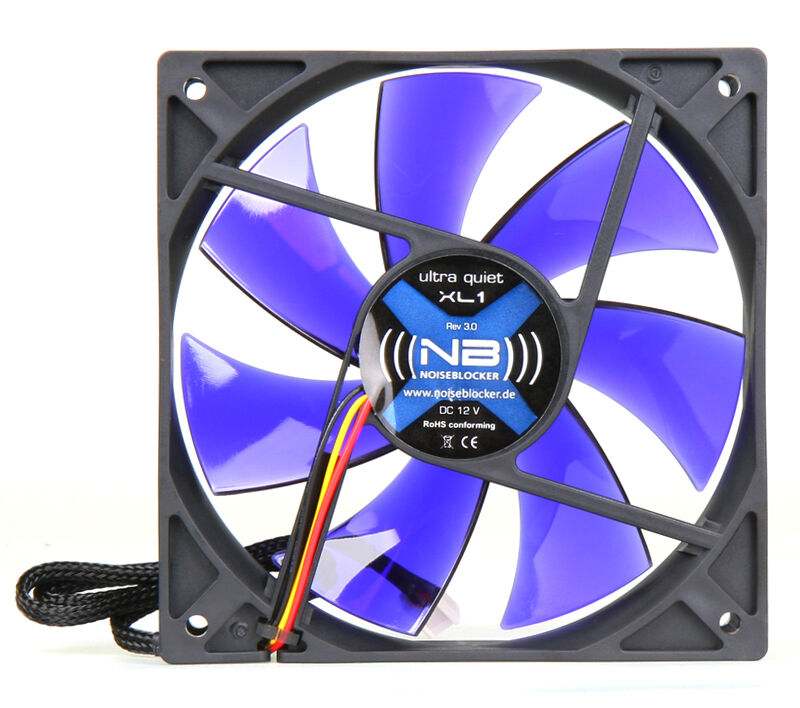 Noiseblocker BlackSilent Fan XL1 vifte 120 mm bakside