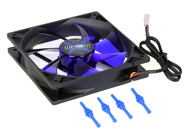 Montert Noiseblocker BlackSilent Fan XL1 vifte 120 mm i PC-kabinett