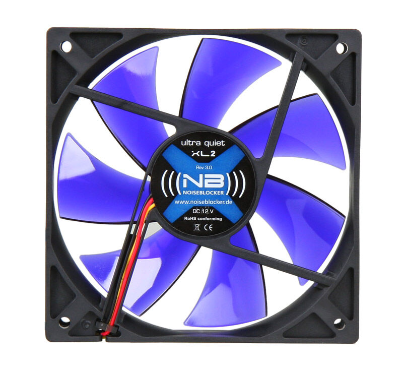 Noiseblocker BlackSilent Fan XL2 vifte 120 mm bakside