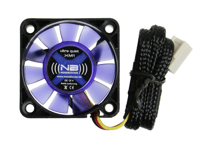 Noiseblocker BlackSilent Fan XM-1 vifte 40 mm stillegående bakside
