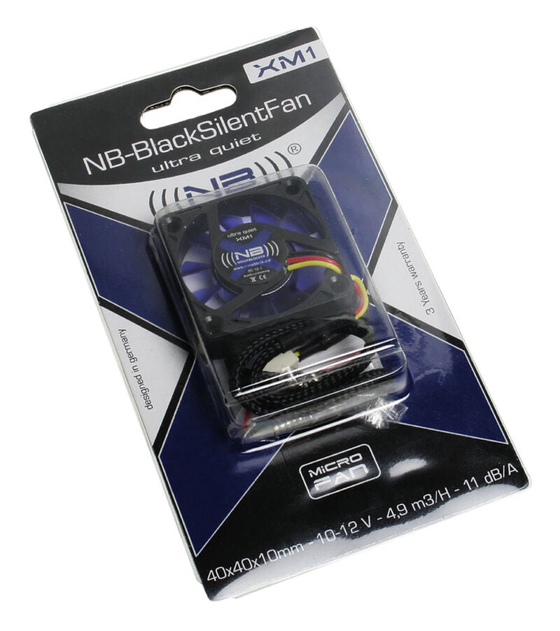 Detalj av Noiseblocker BlackSilent Fan XM-1 vifte 40 mm stillegående