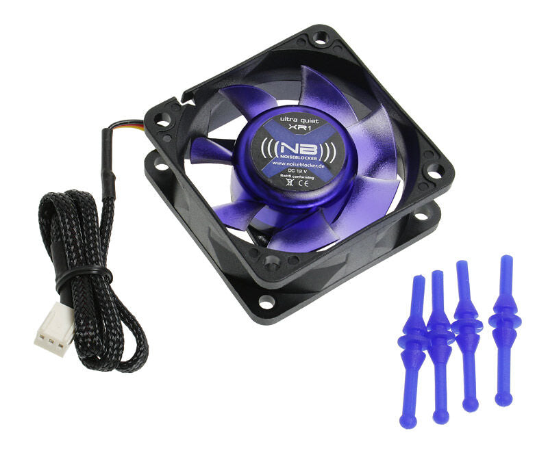 Noiseblocker BlackSilent Fan XR-1 vifte 60 mm nærbilde av vifteblader