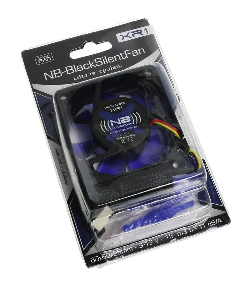 Noiseblocker BlackSilent Fan XR-1 vifte 60 mm montert i PC