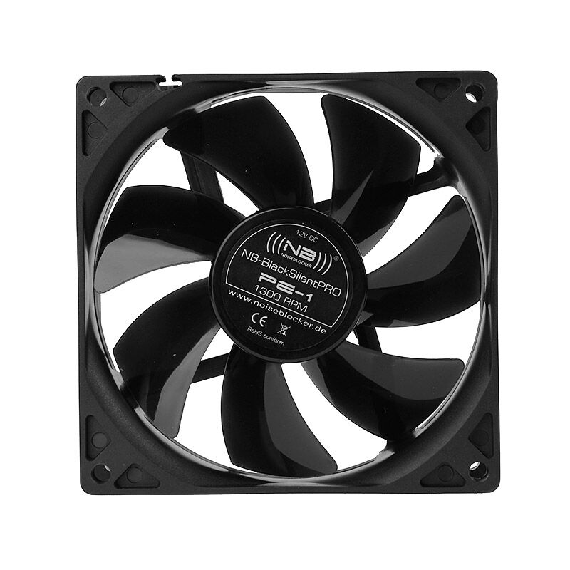 Noiseblocker BlackSilent Pro PE-1 vifte 92 mm bakside