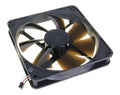 Noiseblocker BlackSilent Pro PK3 vifte 140 mm stillegående forfra