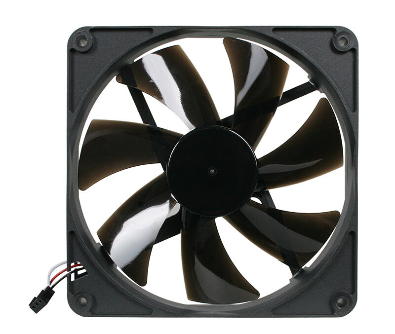 Noiseblocker BlackSilent Pro PK3 vifte 140 mm stillegående bakside