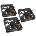 Noiseblocker BlackSilent Pro PL2 vifte 120 mm 3-pack forfra
