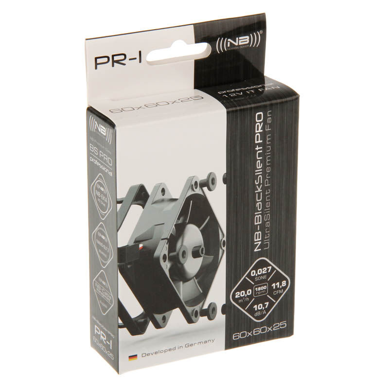 Noiseblocker BlackSilent Pro PR-1 vifte 60 mm montert