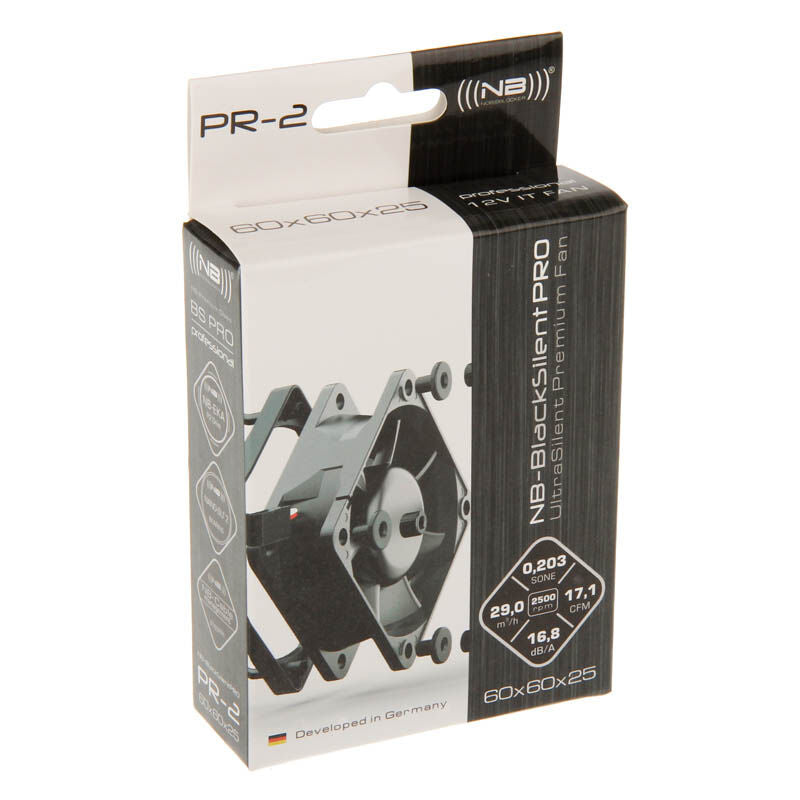Noiseblocker BlackSilent Pro PR-2 vifte 60 mm montert