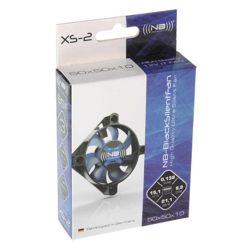 Montert Noiseblocker BlackSilent XS2 vifte 50 mm 4000 RPM i PC