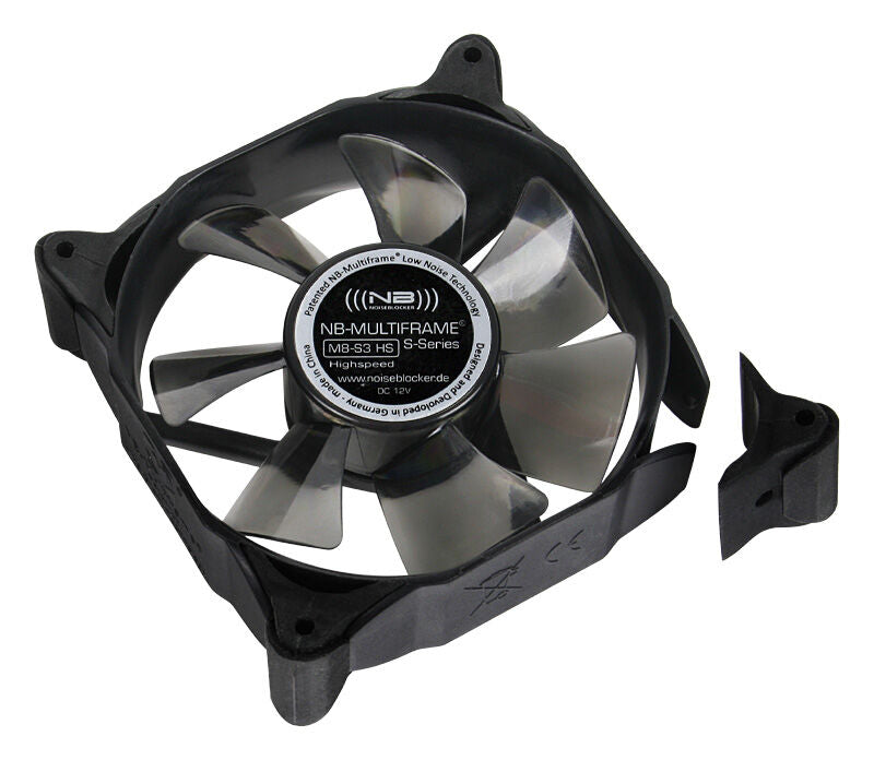 Noiseblocker Multiframe S-Series M8-3 HS vifte 80 mm forfra