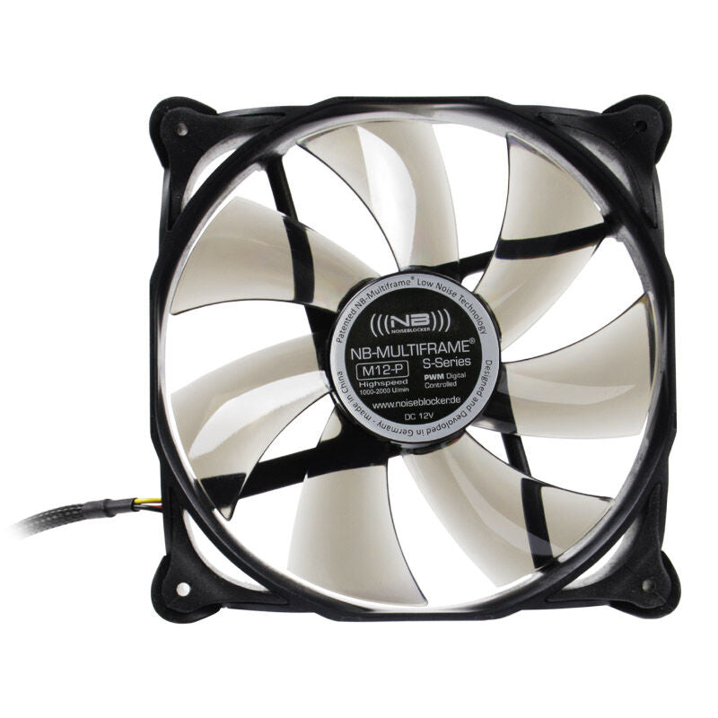 Noiseblocker Multiframe S-Series M12-P PWM vifte 120 mm bakside