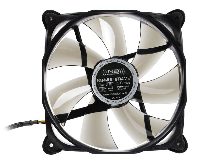 Noiseblocker Multiframe S-Series M12-P vifte 120 mm PWM bakside