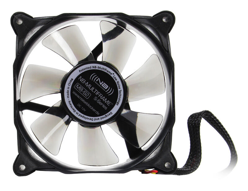Detalj av Noiseblocker Multiframe S-Series M8-S2 vifte 80 mm ramme