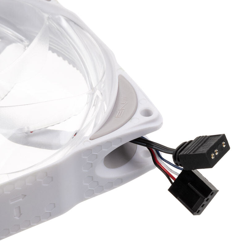 Montert Noiseblocker NB-eLoop X B12-P ARGB PWM vifte 120 mm hvit i PC