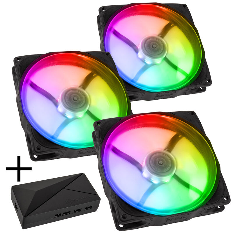 Noiseblocker NB-eLoop X B12-PS ARGB PWM vifte forfra