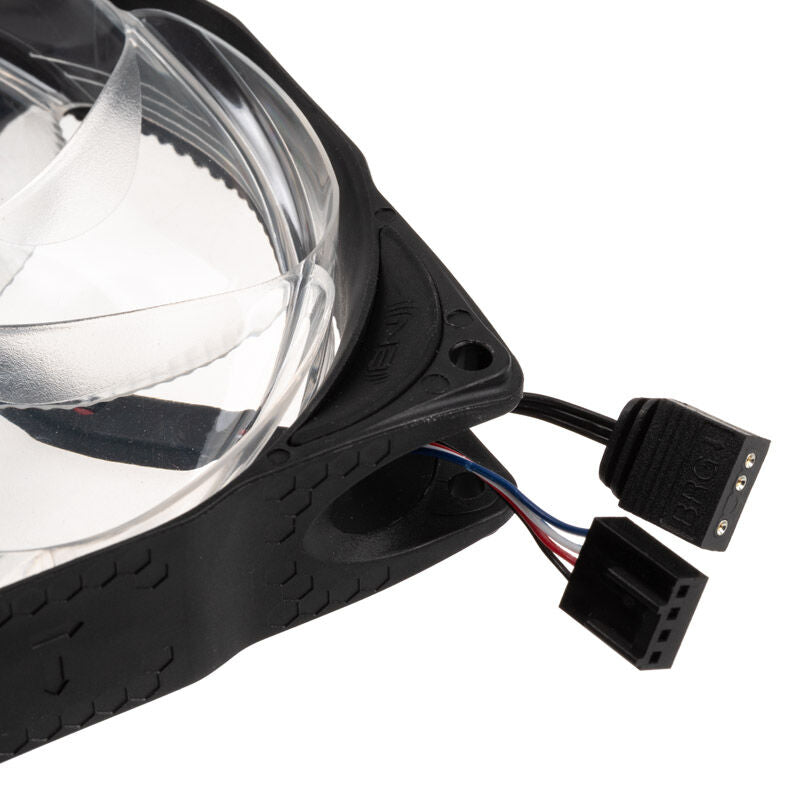 Noiseblocker NB-eLoop X B12-PS ARGB PWM vifte montert i PC
