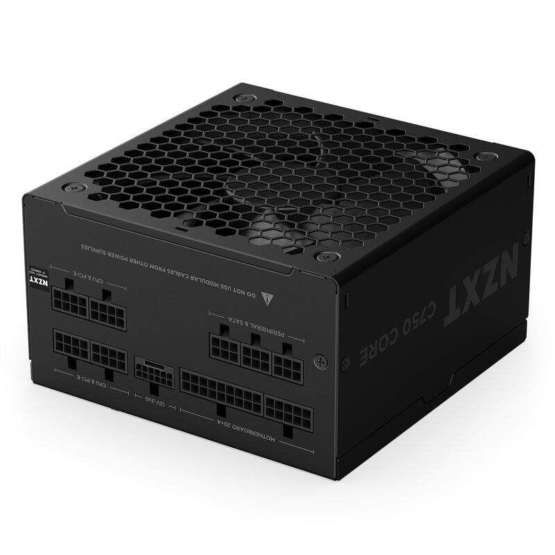 NZXT C750 Core strømforsyning bakside