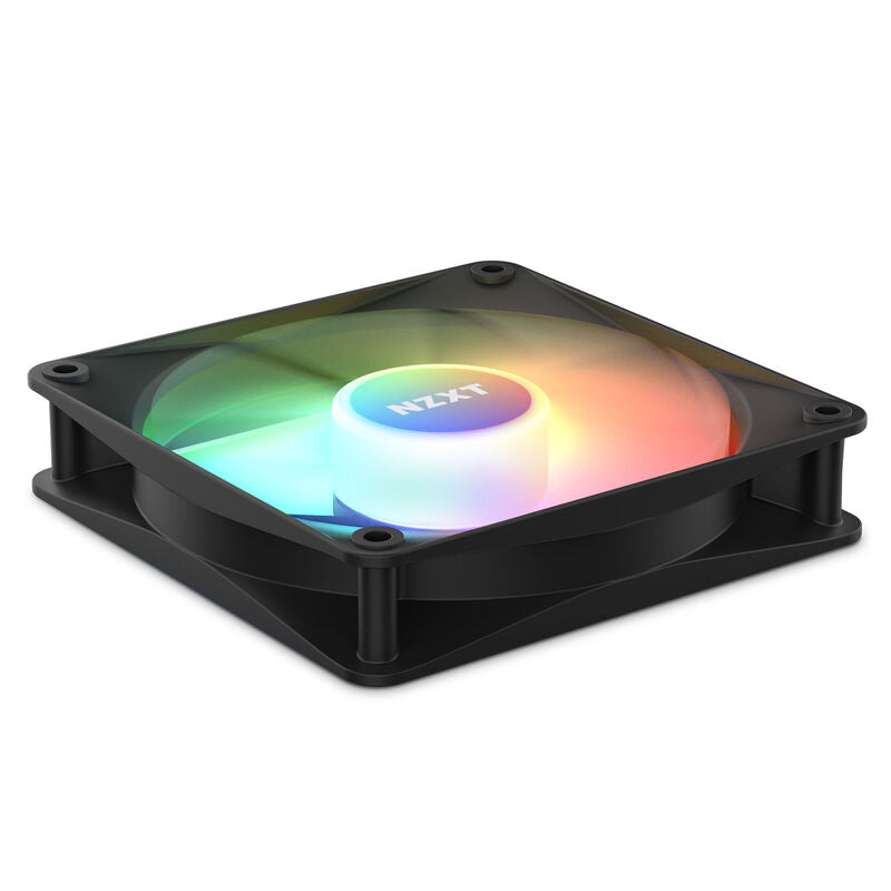 NZXT F120 RGB Core vifte 120 mm PWM svart montert i PC-kabinett