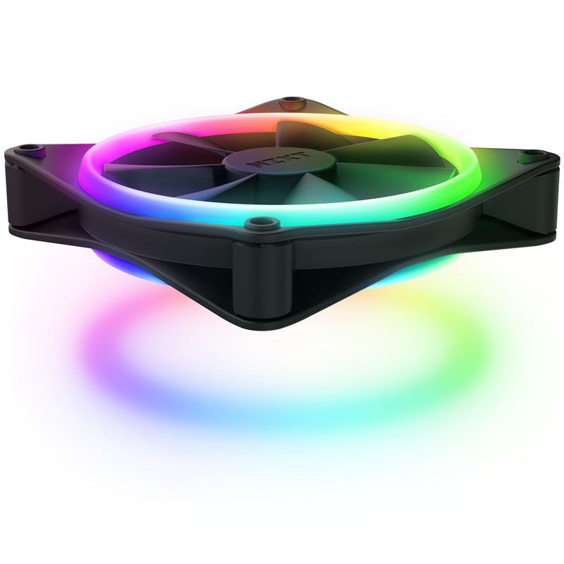 Detaljbilde av NZXT F120 RGB DUO PWM vifte 120 mm 3-pack svart