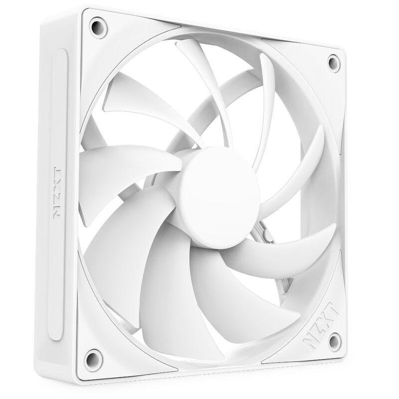 NZXT F120Q V2 PWM vifte 120 mm hvit stillegående forfra