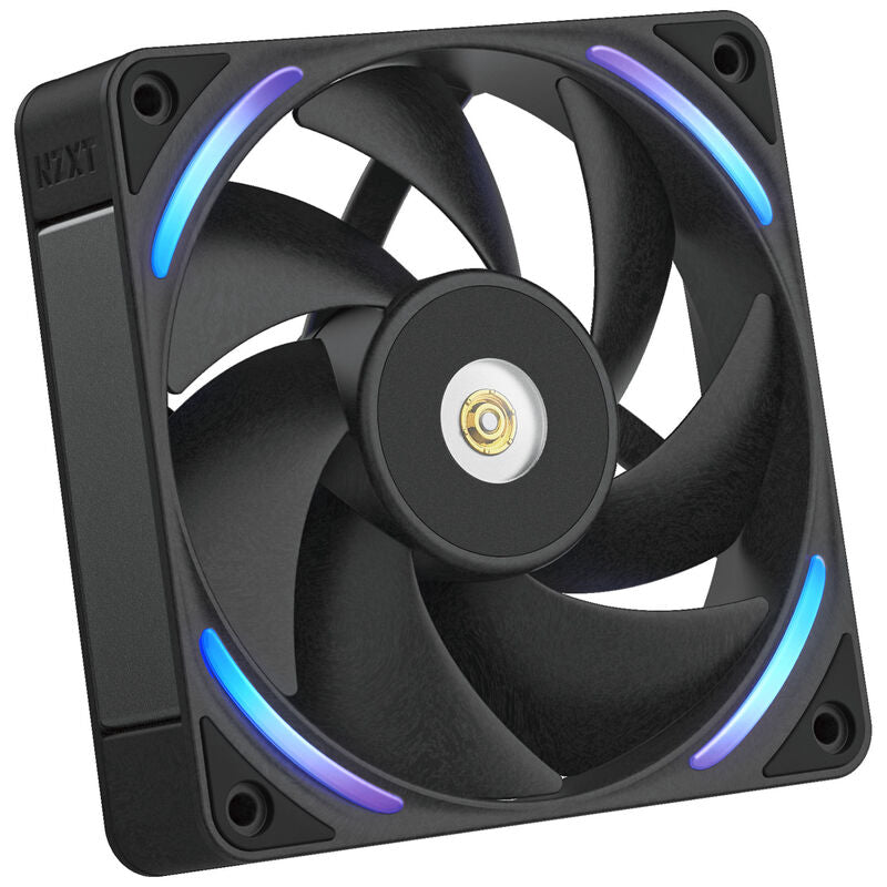 NZXT F120X RGB kabinettvifte 120 mm PWM svart forfra