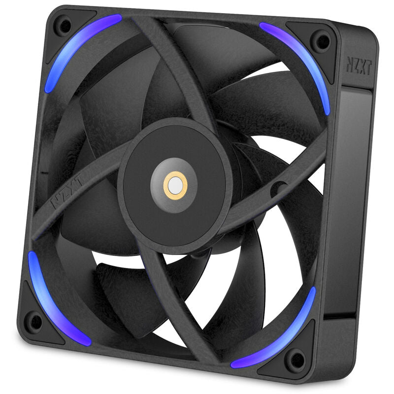 NZXT F120X RGB kabinettvifte 120 mm PWM svart viftehjørner