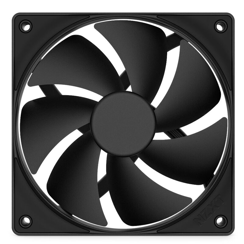 NZXT F140P V2 PWM vifte 140 mm statisk trykk svart bakside