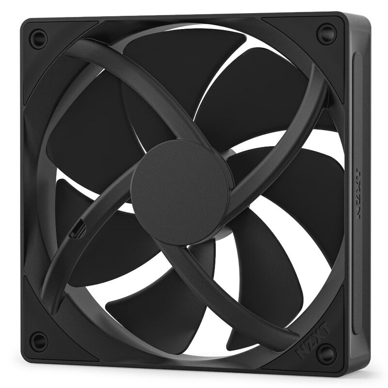 NZXT F140P V2 PWM vifte 140 mm statisk trykk svart montert i PC