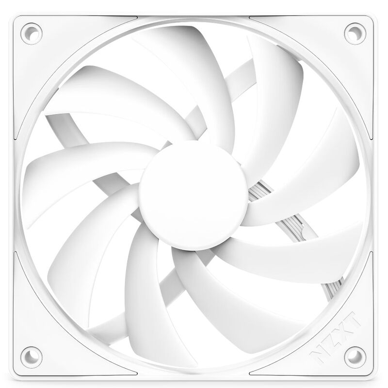 NZXT F140Q V2 PWM vifte 140 mm stillegående hvit bakside