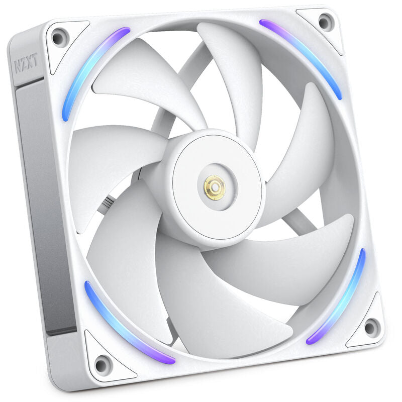 NZXT F140X RGB kabinettsvifte 140 mm PWM ARGB hvit forfra