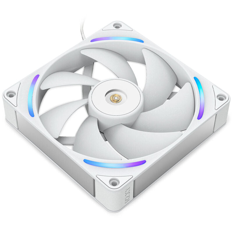 NZXT F140X RGB kabinettsvifte 140 mm PWM ARGB hvit detalj av blader