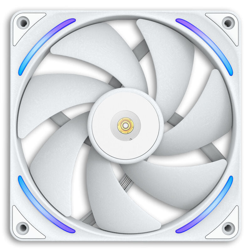 NZXT F140X RGB kabinettsvifte 140 mm PWM ARGB hvit vifte med hvit ramme