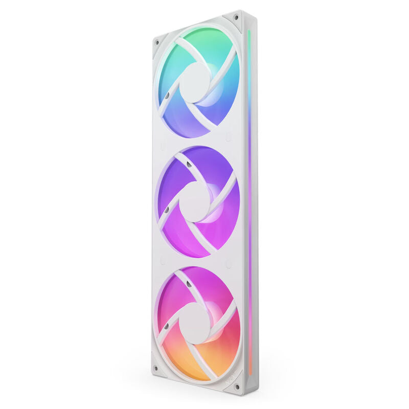 NZXT F360 RGB Core Uni-Frame vifte 360 mm hvit bakside