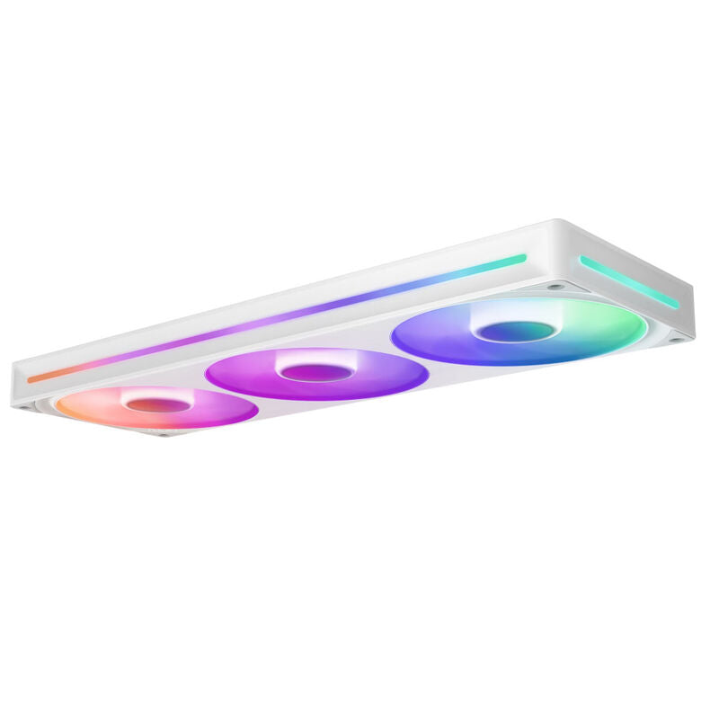 NZXT F360 RGB Core Uni-Frame vifte 360 mm hvit detalj av rotor
