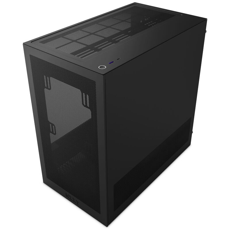 Detalj av mesh-panel på NZXT H3 Flow kabinett