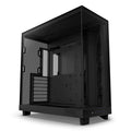 NZXT H6 Flow kabinett midtårn ATX herdet glass svart front