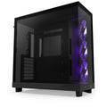 NZXT H6 Flow RGB kabinett midtårn ATX panoramaglass hvit forfra