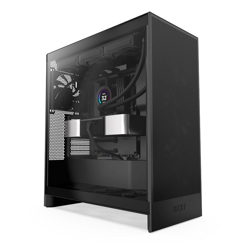 NZXT H7 Flow kabinett bakside med ventilasjon
